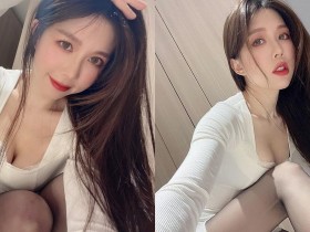 【万博娱乐】美乳攝影師「紗那醬」誘惑蹲地自拍,火辣的「黑絲造型」讓人受不了!