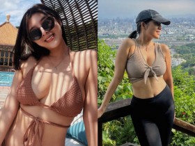 【万博娱乐】好大!陽光辣妹「攜乳」向上攻劍潭山,「性感體態」比圓山飯店還壯美