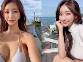 【万博娱乐】美乳姐姐「比基尼托住飽滿巨乳」,「兩顆車頭燈」實在太明顯!