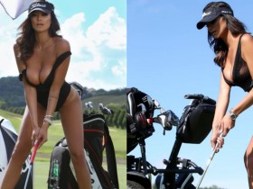 【万博娱乐】一桿進洞!高爾夫球妹「爆乳揮桿」 網友:看不見小白球只看到大奶球