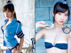 【万博娱乐】求逮捕!現役「爆乳俏護士」改當火辣女警 奶太大胸前扣子無法扣起!