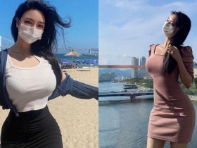 【万博娱乐】沙灘大奶正妹「乳量超沈重」,IG私照「爆奶造型連發」!