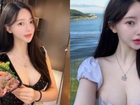 【万博娱乐】愛吃健康餐的長髮正妹「發育好好」,「海邊自拍」視角太誘人!