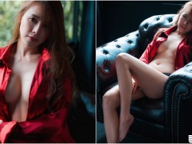 【万博娱乐】豔情誘惑!「長髮白奶妹」紅色襯衫大膽敞開,「渾圓美乳」袒露出白嫩一片!