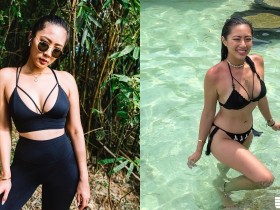 【万博娱乐】從海邊辣到山上!台灣黑辣正妹「Sophia」性感身材擋不住,好想跟她一起運動!