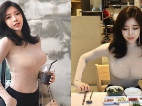 【万博娱乐】餐廳驚見「超透明巨乳」!正妹裸色衣超薄透「渾圓巨乳」擋不住,完全無法專心吃飯!
