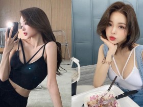 【万博娱乐】在Outlet吃甜點的「性感美胸妹」,「愛穿低胸背心」有夠誘人!