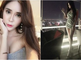 【万博娱乐】高空酒吧出現「長腿美人」NiNi火辣身材路人看呆 平時還最不愛穿褲子~