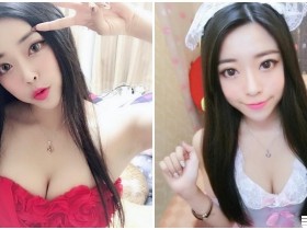 【万博娱乐】火辣女僕「美乳辣翻」!紅色馬甲衣挑逗到不行!