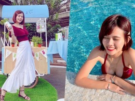 【万博娱乐】正妹人妻「安柏涵」泳池泡水角度好兇,「誘惑深溝」性感解放!
