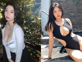 【万博娱乐】輔大正妹學姊「劉霖霖」嗆辣又有料!挖洞泳裝秀「雪白豪乳」鄉民狂朝聖!