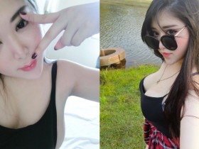 【万博娱乐】側乳最高!巨乳正妹漫延溢出 細肩帶背心也擋不住的「超級乳量」!