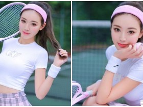 【万博娱乐】網球正妹「完美胸型」畢露!一揮拍就養眼到極點啊!