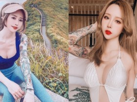 【万博娱乐】花臂女神「張筱密 Mimi」辣曬泳裝!深 V+挖洞設計大秀有料好身材